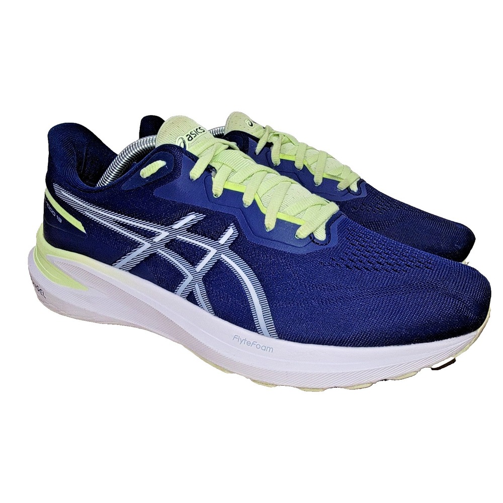 ASICS GT-1000 13 Navy Blue‎ Lime Green Running Shoes/Sneakers Women's Size 11
